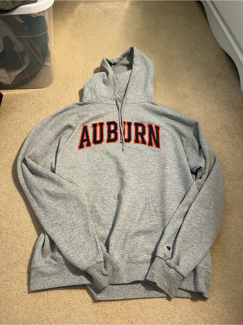 Champion Gray Auburn Hoodie